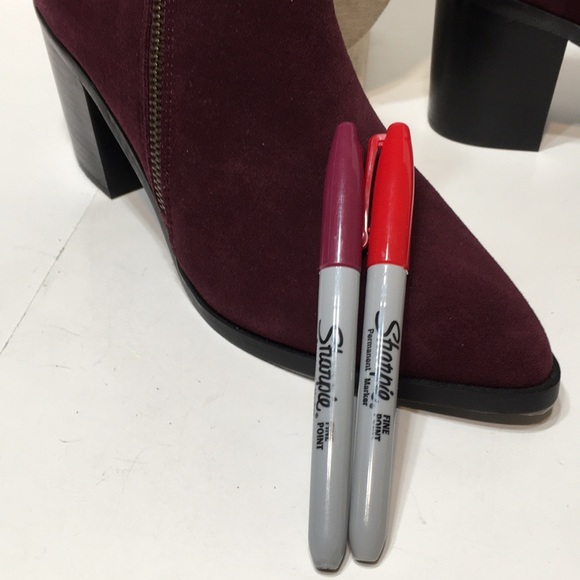 Purple block heel ankle booties Buffalo London EU 38 - Picture 15 of 16